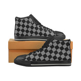 ABSTRACT M HIGH TOP X Men’s Classic High Top Canvas Shoes (Model 017)