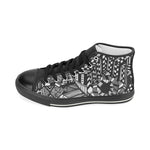 ABSTRACT M HIGH TOP Men’s Classic High Top Canvas Shoes (Model 017)