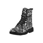 A NOCTURNAL BOOTS Martin Boots for Men (Black) (Model 1203H)