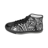 A ABSTRACT M HIGH TOP Men’s Classic High Top Canvas Shoes (Model 017)