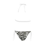 NA222- BUCKLE FRONT BIKINI 3 Buckle Front Halter Bikini Swimsuit (Model S08)