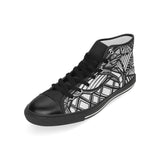 ABSTRACT M HIGH TOP Men’s Classic High Top Canvas Shoes (Model 017)