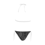 NA222- Buckle Front Halter Bikini Swimsuit (Model S08)