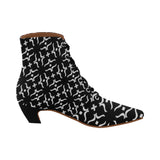 ABSTRACT W BOOT X Women's Pointed Toe Low Heel Booties (Model 052)