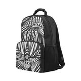 ABSTRACT BLACK X Unisex Laptop Backpack (Model 1663)