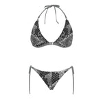 NOCTURNAL SWIM X Buckle Front Halter Bikini Swimsuit (Model S08)