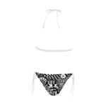 A NOCTURNAL SWIM Buckle Front Halter Bikini Swimsuit (Model S08)