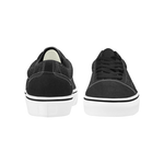 BLACK - WHITE LOW Women's Low Top Skateboarding Shoes (Model E001-2)