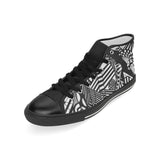 ABSTRACT M HIGH TOP Men’s Classic High Top Canvas Shoes (Model 017)