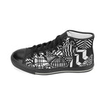 A ABSTRACT M HIGH TOP Men’s Classic High Top Canvas Shoes (Model 017)