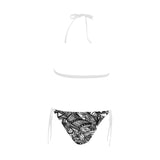 A NOCTURNAL SWIM Buckle Front Halter Bikini Swimsuit (Model S08)