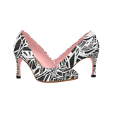 1 FIGHT IN PINK - WOMEN'S TRADITIONAL 3 INCH HIGH HEEL