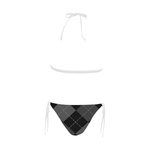 NA222- BUCKLE FRONT BIKINI 7 Buckle Front Halter Bikini Swimsuit (Model S08)