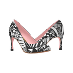 FIGHT IN PINK - WOMEN'S TRADITIONAL 3 INCH HIGH HEEL