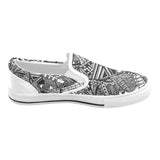 ABSTRACT CASUAL Men's Slip-on Canvas Shoes (Model 019)