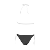 NA222- BUCKLE FRONT BIKINI Buckle Front Halter Bikini Swimsuit (Model S08)