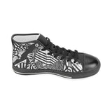 ABSTRACT M HIGH TOP Men’s Classic High Top Canvas Shoes (Model 017)