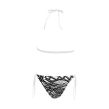 NOCTURNAL SWIM Buckle Front Halter Bikini Swimsuit (Model S08)