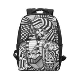 ABSTRACT BLACK X Unisex Laptop Backpack (Model 1663)