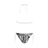 NA222- BUCKLE FRONT BIKINI 6 Buckle Front Halter Bikini Swimsuit (Model S08)